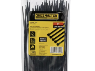 CROSSMASTER PRECINTO NYLON 3.6x250mm NEGRO x100u